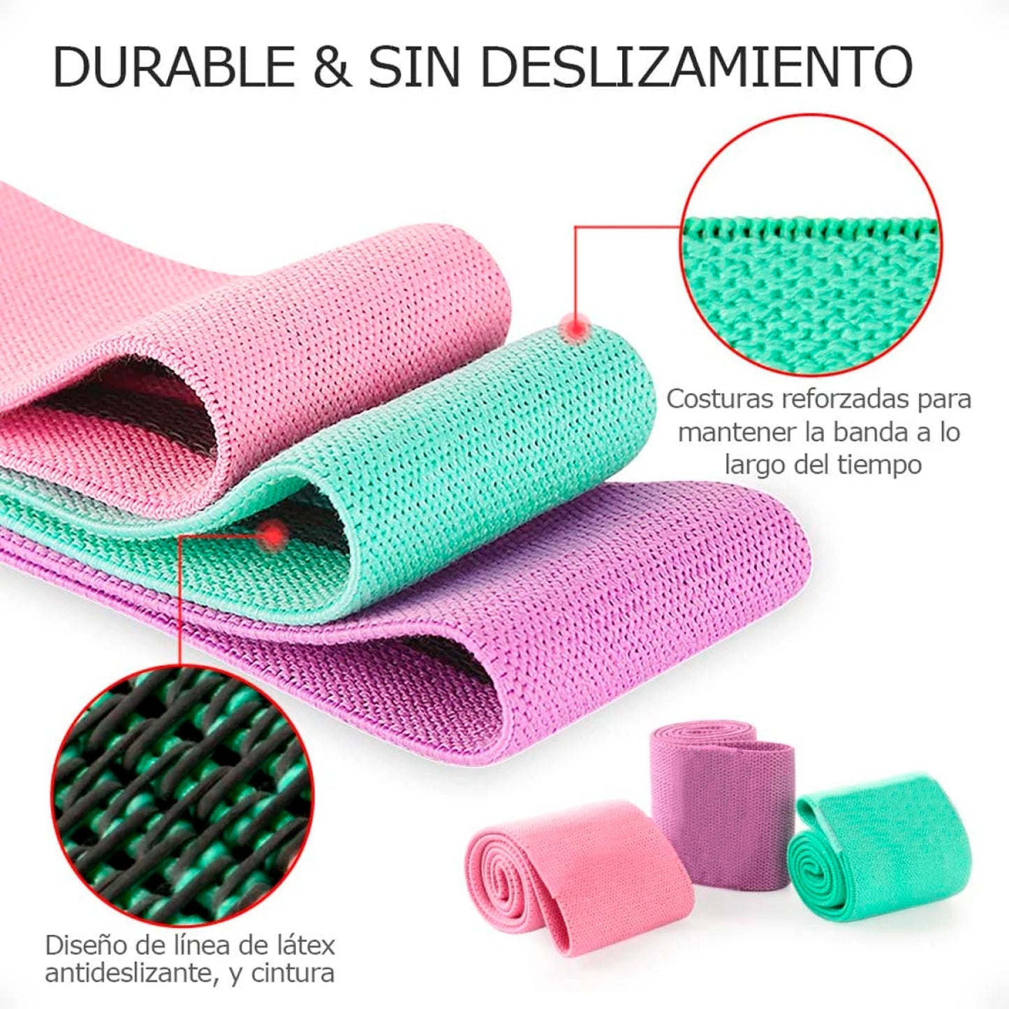 Pack de 3 bandas elásticas