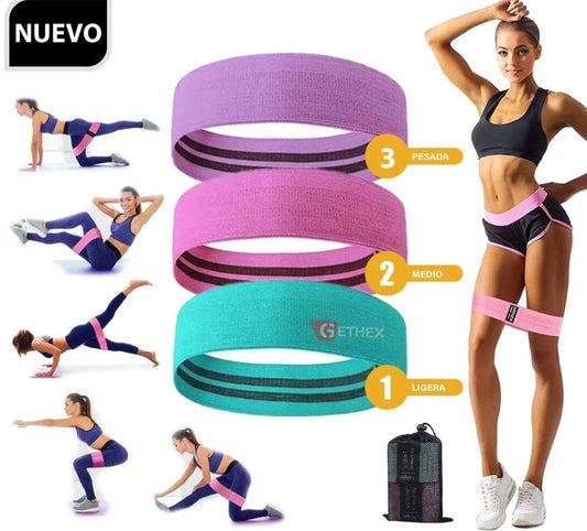 Pack de 3 bandas elásticas