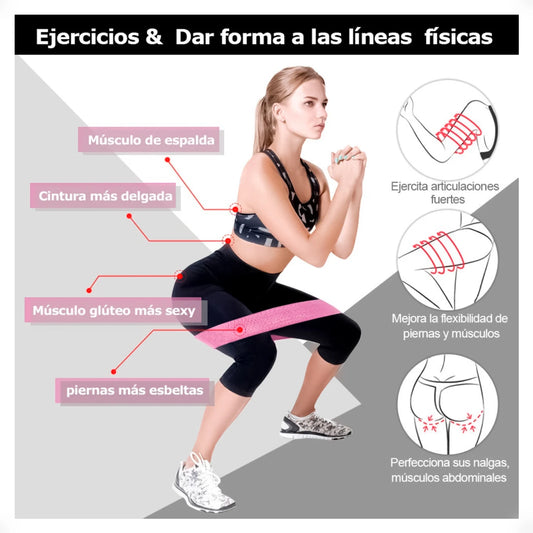Pack de 3 bandas elásticas